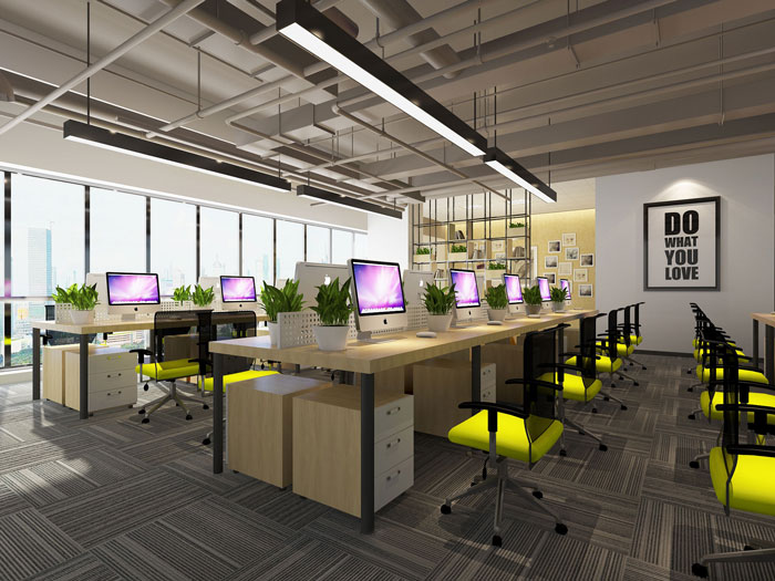 600平方乳業公司辦公室軟裝